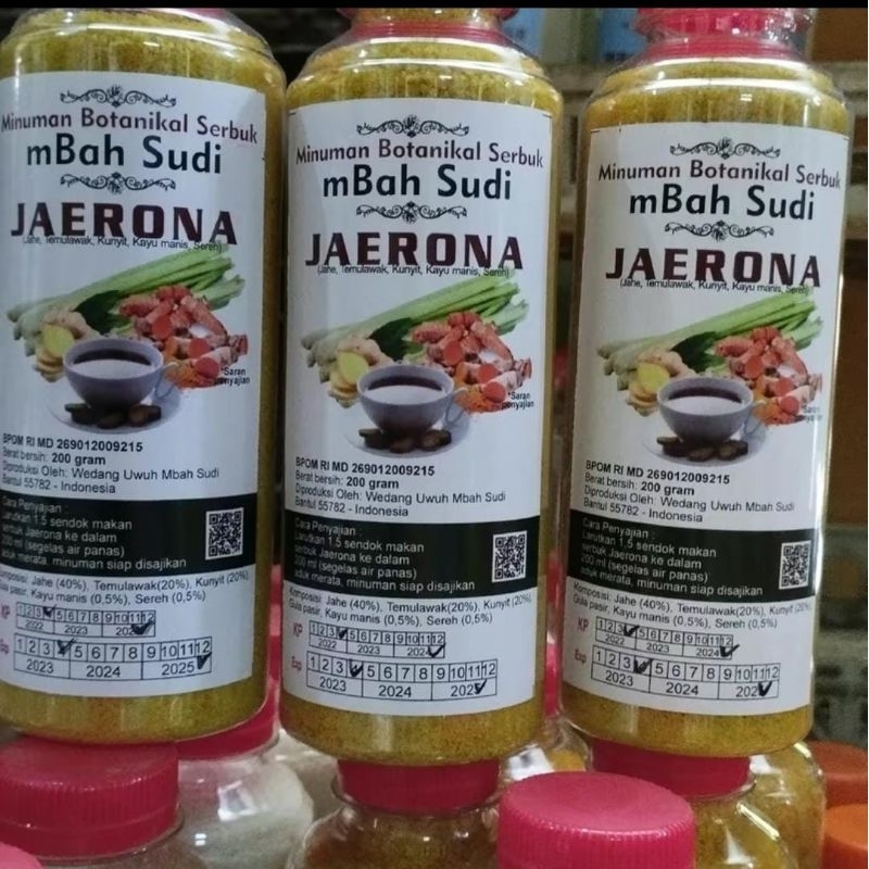

minuman serbuk jerona Mbah sudi