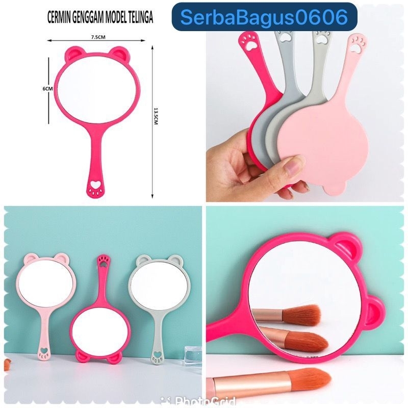 CERMIN BULAT GAGANG / CERMIN GENGGAM / KACA GAGANG BULAT IMPORT