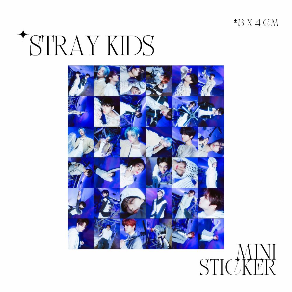 

MINI STIKER STRAY KIDS ROCK STAR (ISI : 36 PCS) STICKER CHROMO TRANSPARAN HOLOGRAM KPOP IDOL KOREA PREMIUM MURAH UNOFFICIAL BANGCHAN LEEKNOW CHANGBIN HYUNJIN HAN FELIX SEUNGMIN IN READY STOCK !