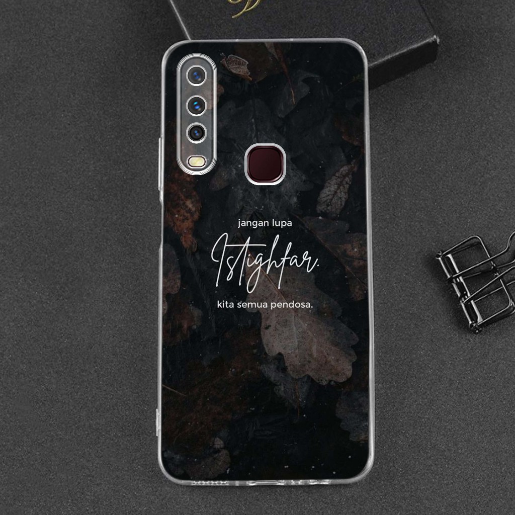 Softcase Vivo Y12 / Y15 / Y17 - Clear Case Vivo Y12 / Y15 / Y17 ( QUOTES ) - Anticrack - Case Bening