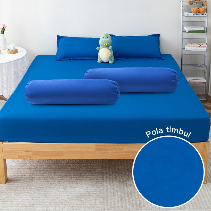 COD Orange Sprei Embos Polyester Sprei Polos lembut dan dingin Sarung Bantal Sarung guling 12X2 16X2