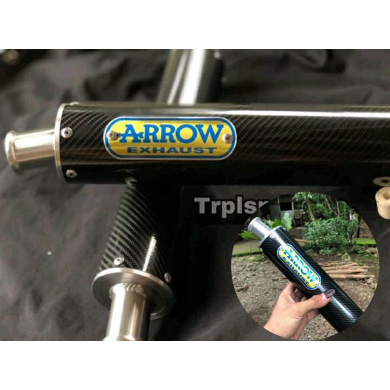 Silencer Knalpot Arrow Carbon Ninja R RR 2Tak