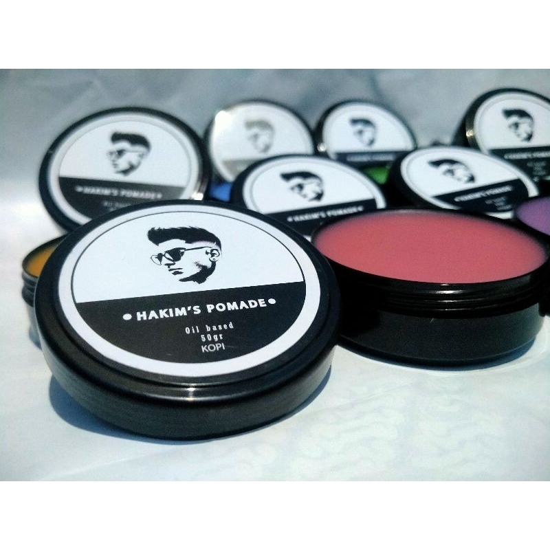 Pomade Oil Based 50gr Aroma KOPI Hakim's pomade