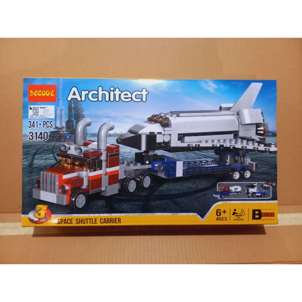 BRICKS DECOOL 3140 ARCHITECT 3IN1 PLANE TRUCK HELICOPTER SPACESHIP