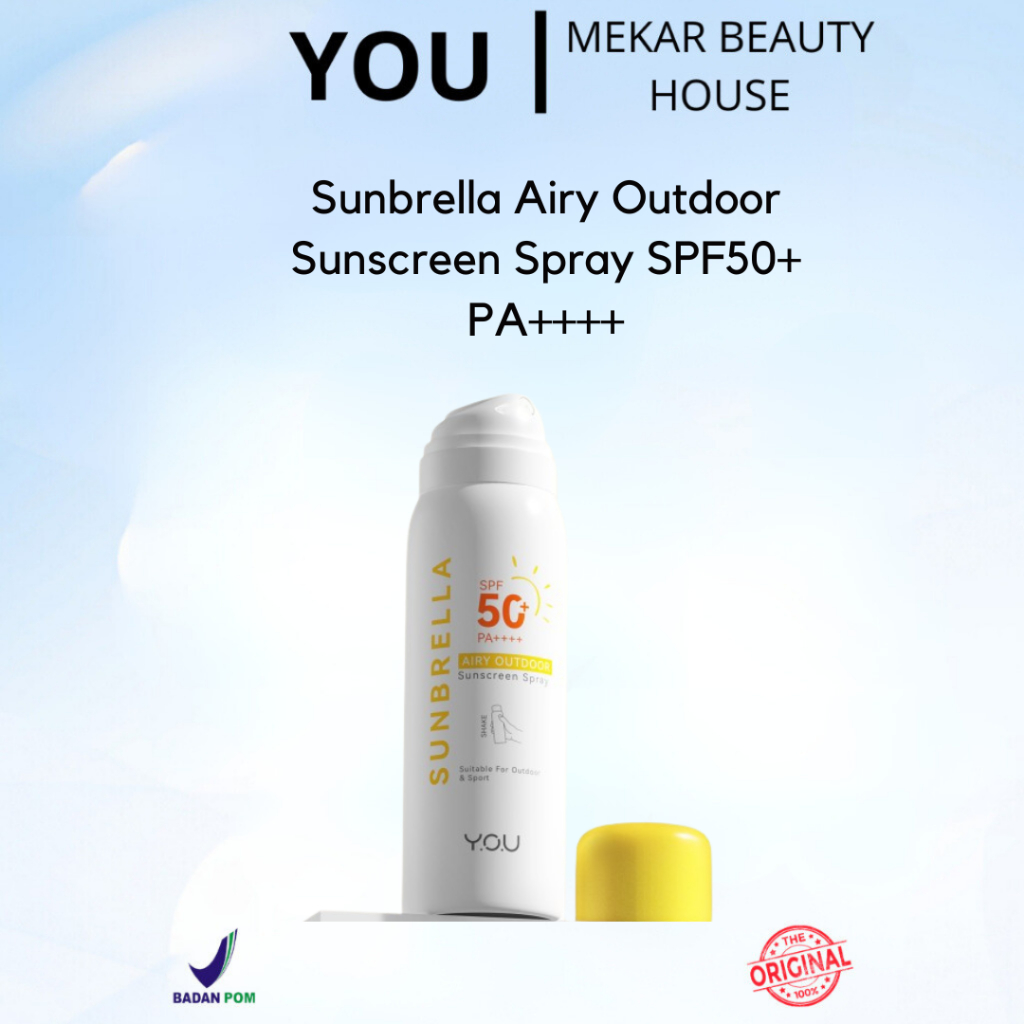 [NEW] YOU Sunbrella Airy Outdoor Sunscreen Spray SPF50+ PA++++ | Tabir Surya Mist | Sweatproof and W