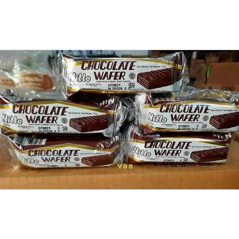 

NITTO Chocolate Wafer Coklat 1 pack isi 10x17gr Wafer Nissin