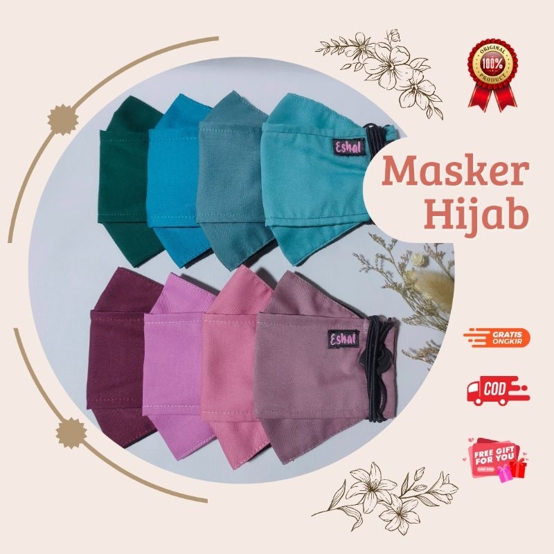 ✨MASKER 3D HIJAB || MASKER KAIN DEWASA || MASKER HIJAB BY ESHAL