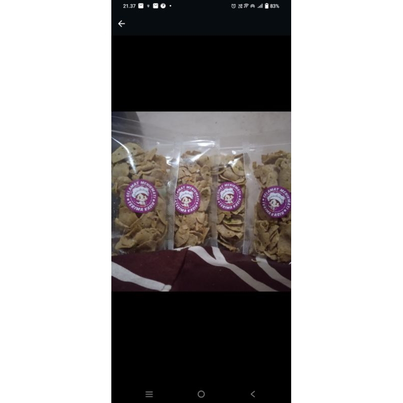 

basreng daun Jeruk original+pedes