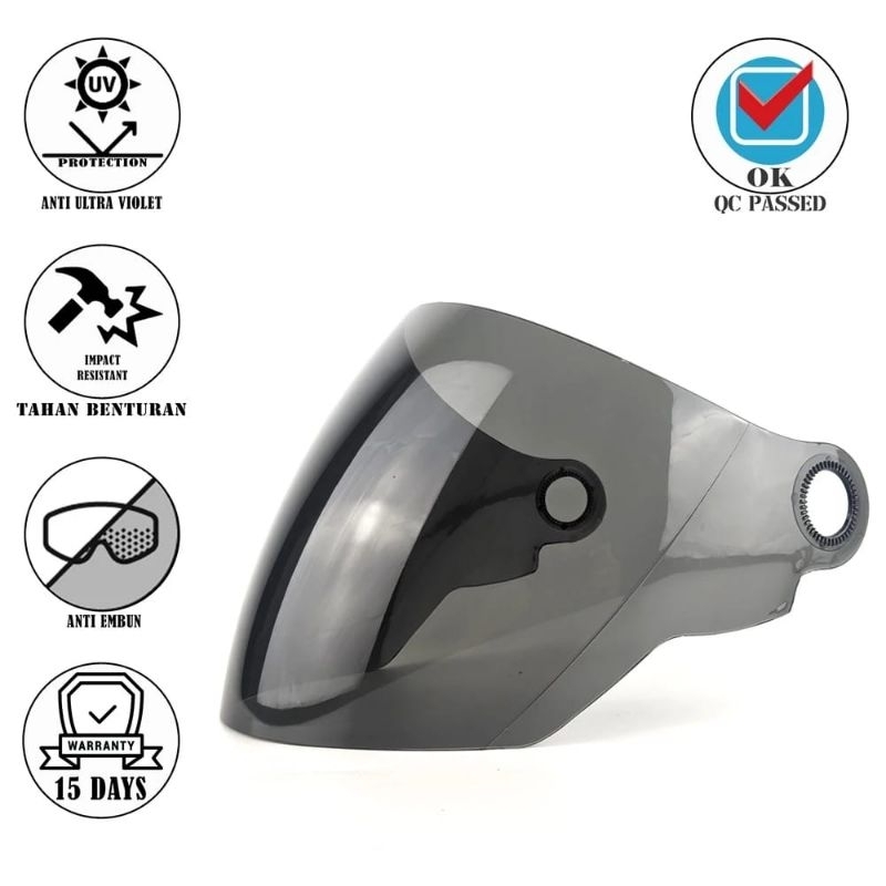 Kaca helm/ visor helm takachi/ G2/RN/ jpx/ jp 100% ( original inko)( murah)