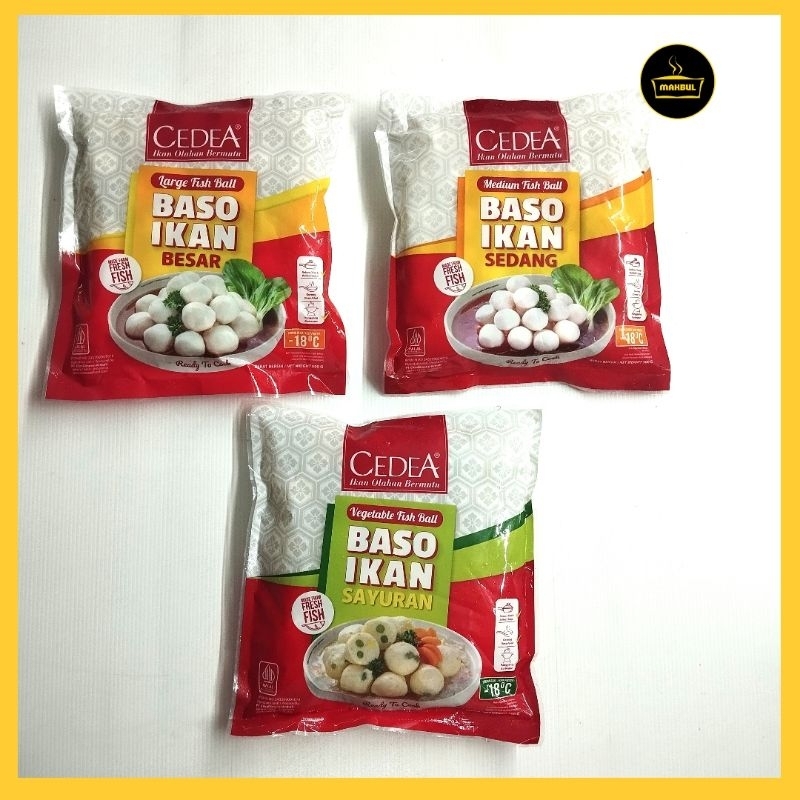 

Cedea Baso Bakso Ikan Sayuran, Sedang, Besar 500gr Fish Ball