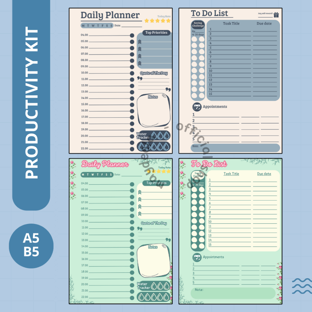 

MAYEDEELA - TEMA 2 To do list / Daily Planner / Habit Tracker [FREE GIFT]