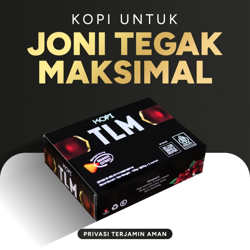 

BPOM ORI Kopi TLM Kopi Kuat Pria Kuat 3 Ronde Di Ranjang Tahan Lama