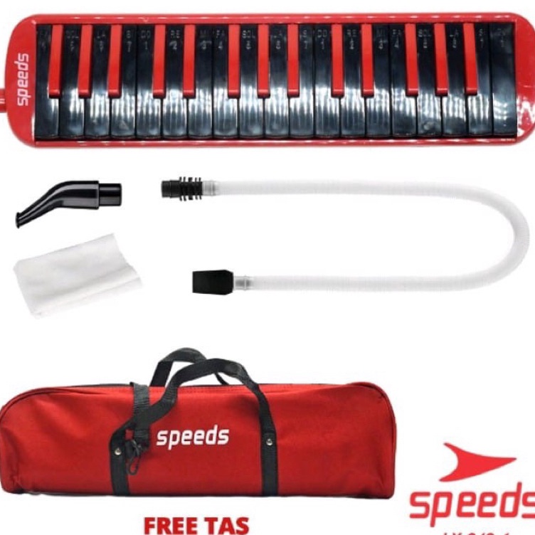 ART O27O ALAT MUSIK PIANIKA WARNA MERAH SPEED ORIGINAL ALAT MUSIK TIUP