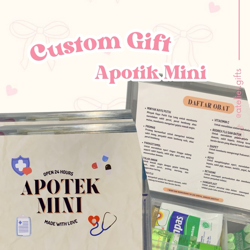 

Apotek Mini Gift [Gift Ideas For Boyfriend / Girlfriend / Sahabat Dll Termurah]