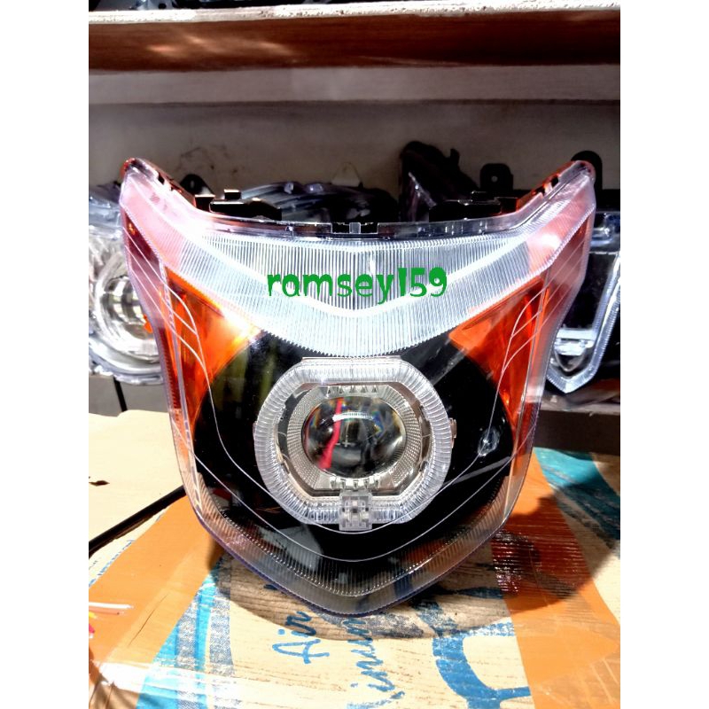 reflektor lampu depan beat pop lampu depan beat pop custom projie biled ala