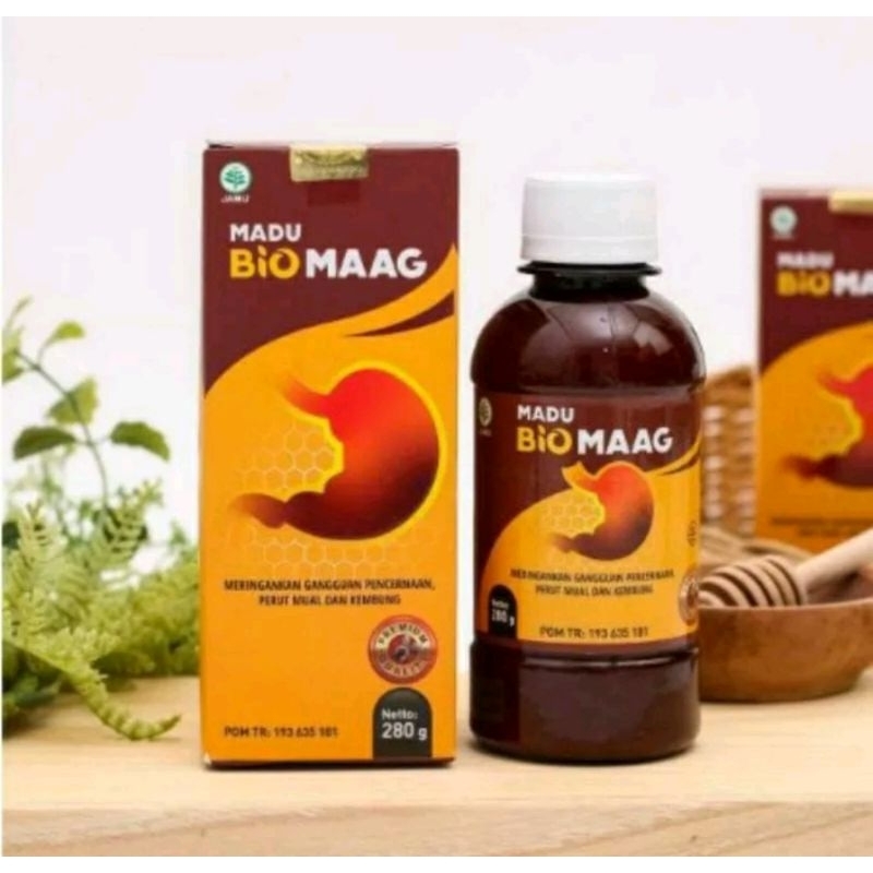 BIOMAAG - Madu Biomaag Asli Original Madu Herbal Atasi Asam Lambung,Gerd,