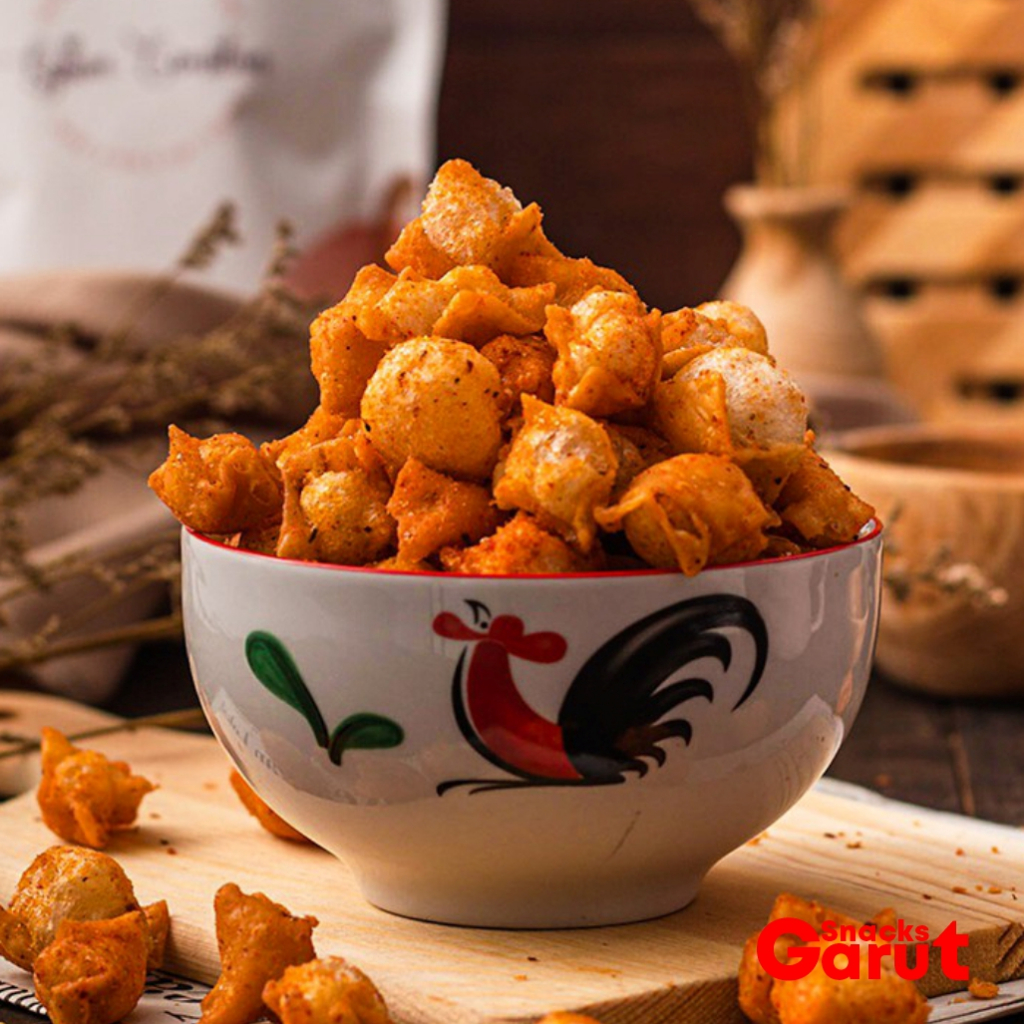 

Siomay mini kering pedas Daun jeruk Netto 250 gram