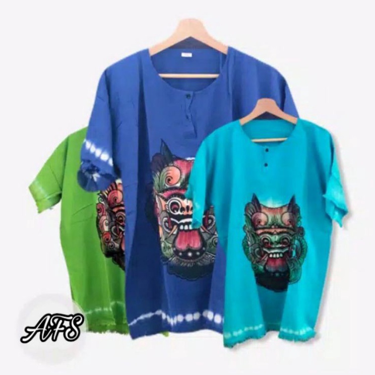 Memang Keren Kaos Barong Polos XXL Baju Barong Pria  Wanita Kaos Rayon Tebal