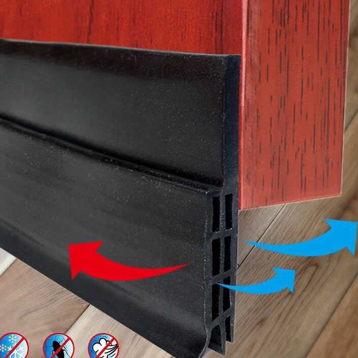 PROMO MURAH Lis Penghalang Serangga Bawah Pintu Door Bottom Seal 1 cm  Seal  Lis Dinding Menutupi Ce