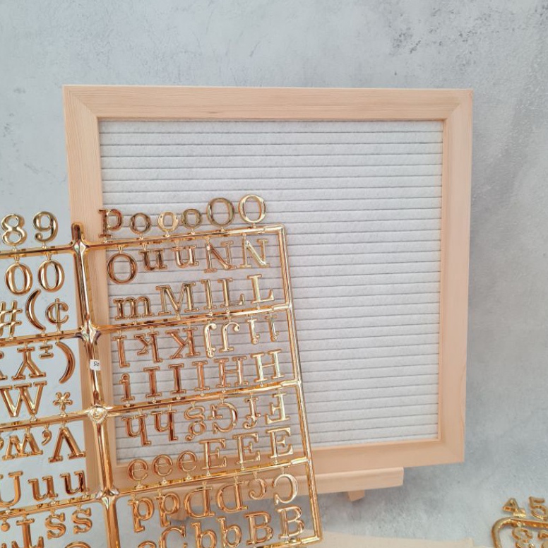 

READY Letter board white putih papan huruf papan nama bayi babyborn Nyaman