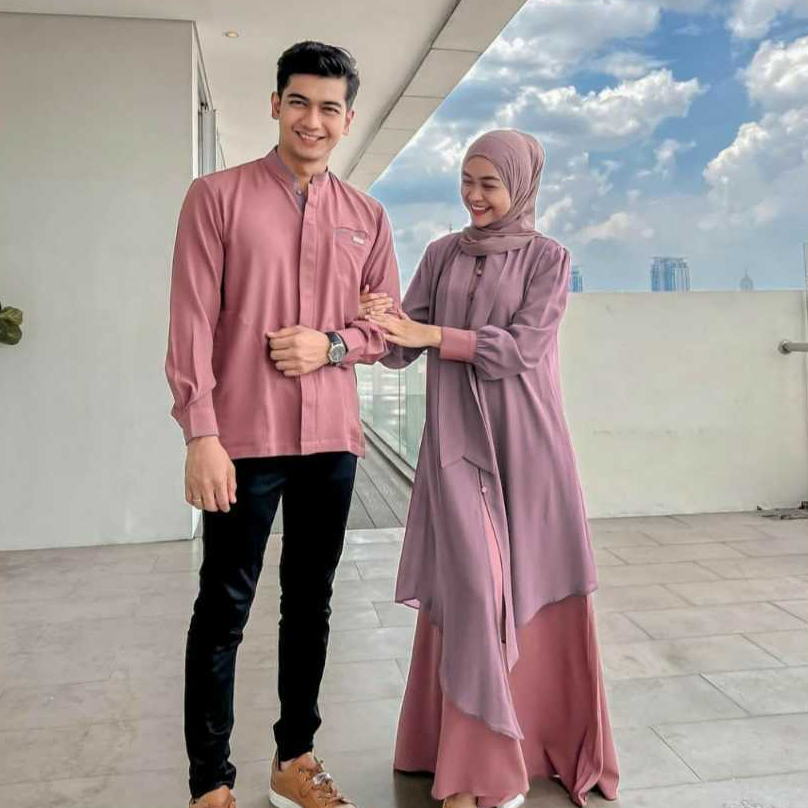Gamis Ria Ricis Fatimah Ali  By Neesha Bahan Moscrepe Wolfis Premium by Neesha Butik