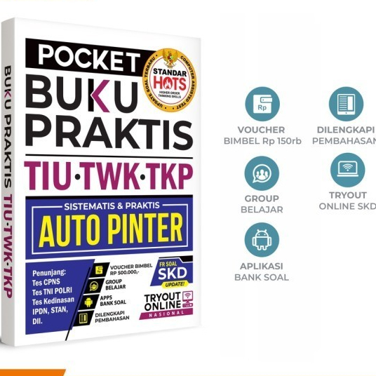 BUKU POCKET CPNS, TES TNI POLRI, TES KEDINASAN, IPDN, STAN 2024