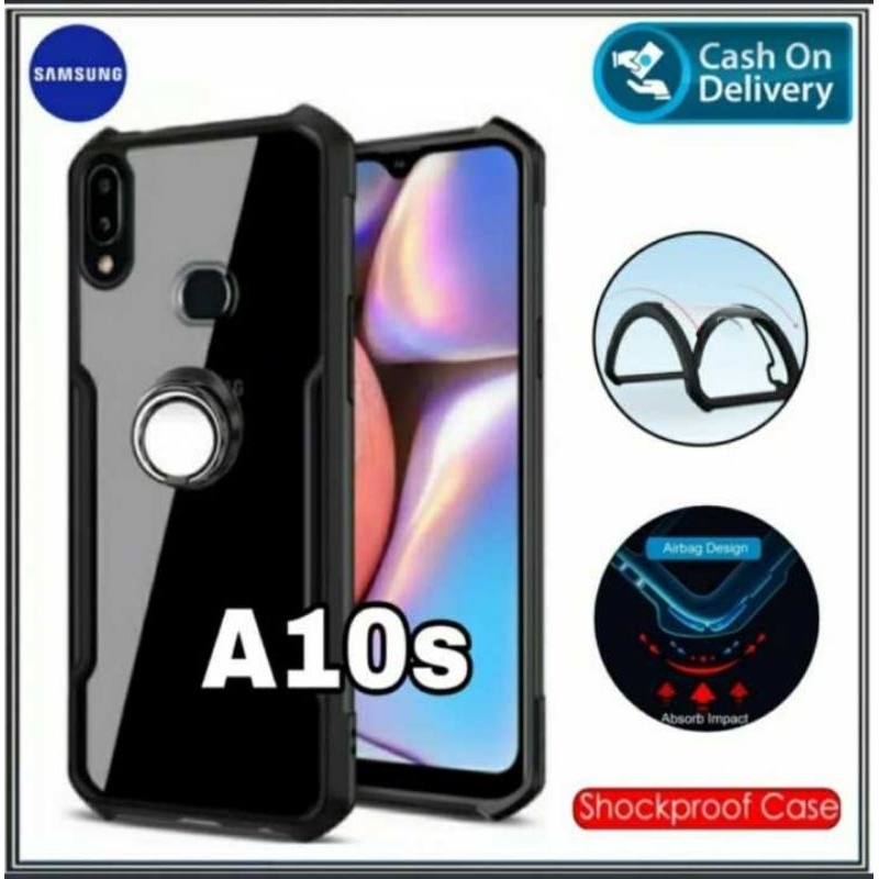 Case Armor Shockproof Samsung A10s Camera Protection Hard Soft Case
