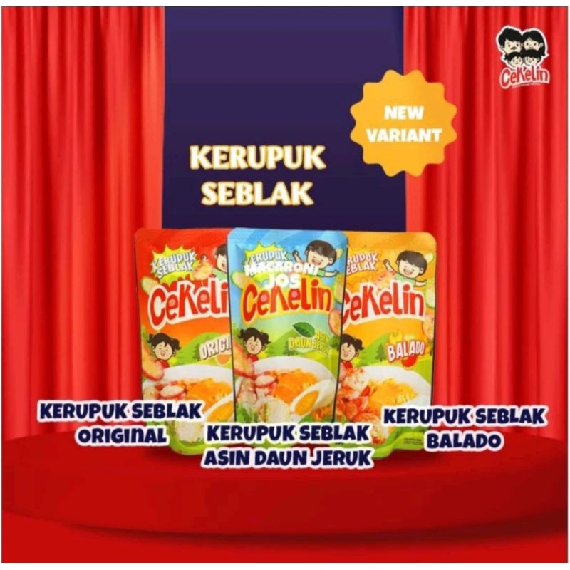 

Kerupuk seblak cekelin mantap enAk pedas,gurih nampoll BELI 2 GRATIS 2