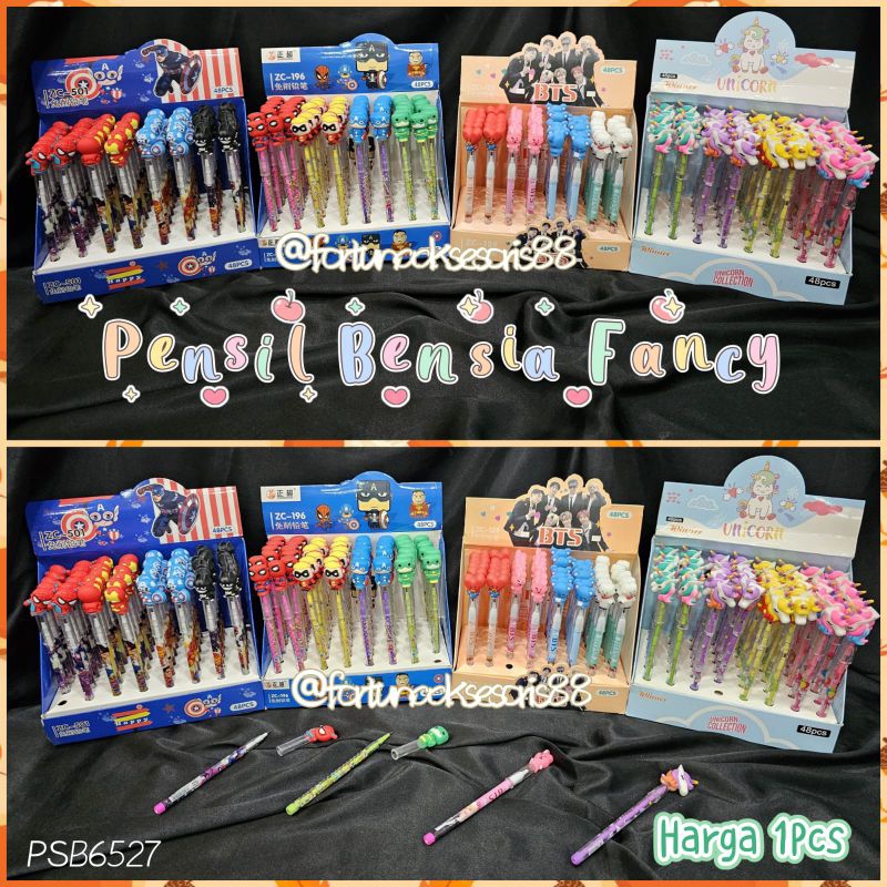 

PENSIL LANTU FANCY SUSUN SAMBUNG / PENSIL SUSUN BENSIA KARAKTER SUPER HERO BTS UNICORN / CUTE STACKING PENCIL / PSB6527