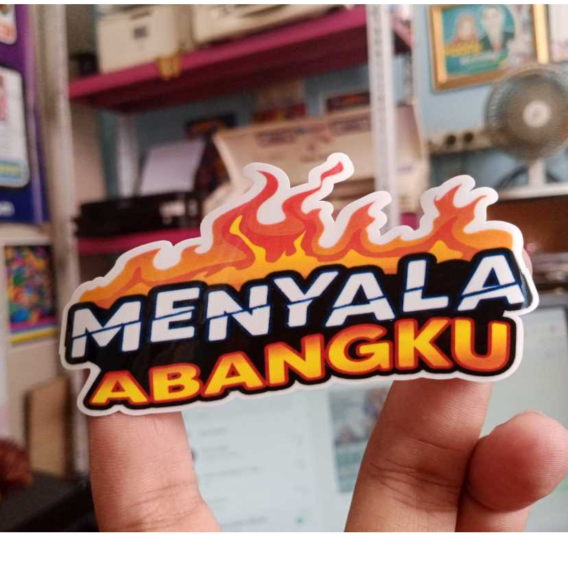 

Sticker vinil Menyala Abangku - STIKER MENYALA ABANGKU - Stiker anti air