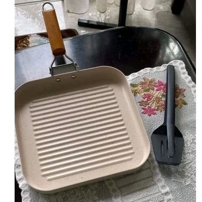 panggangan anti lengket,bbq,Ammaz Grill Pan Flip 28 cm