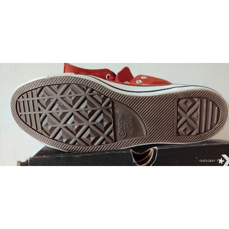 Converse CTAS Hi Mixed Material Pop Stitch Dark Terracotta