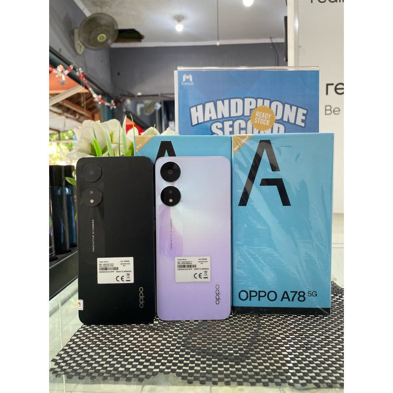 OPPO A78 5G 8/128GB || SECOND LIKE NEW || SECOND BERGARANSI RESMI