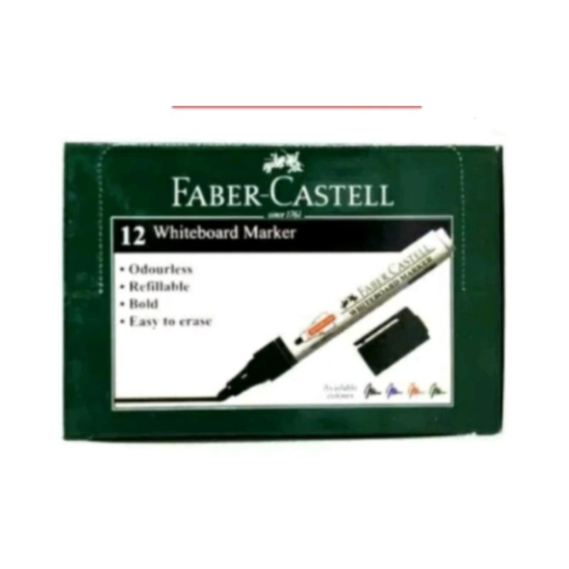 

Faber Castell WhiteBoard Marker isi 12pcs