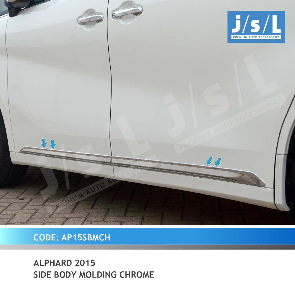 SIDE BODY MOLDING ALPHARD 15 CHROME LIST BODY SAMPNG CHROME