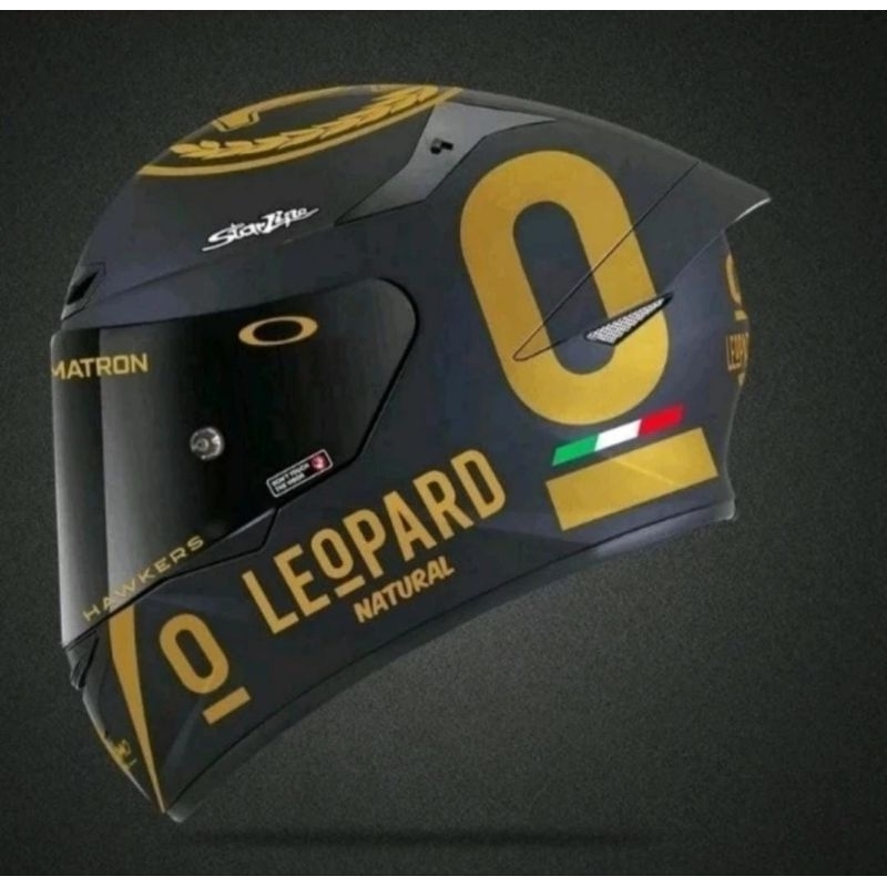 STIKER HELM / STICKER HELM LEOPARD / STIKER SET HELM / STIKER LEOPARD FULL 1HELM