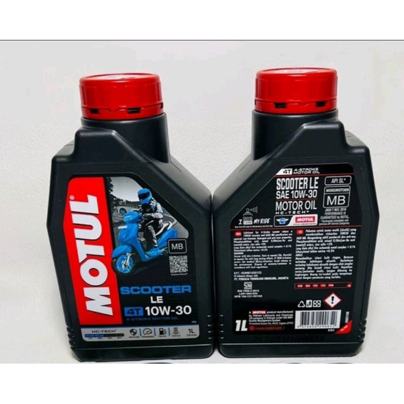 Oli Motul Scooter LE 10W-30 1Liter Oli Mesin Motor Matic