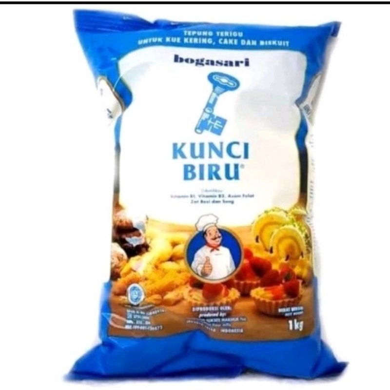 

Tepung terigu kunci biru bogasari 1 kg