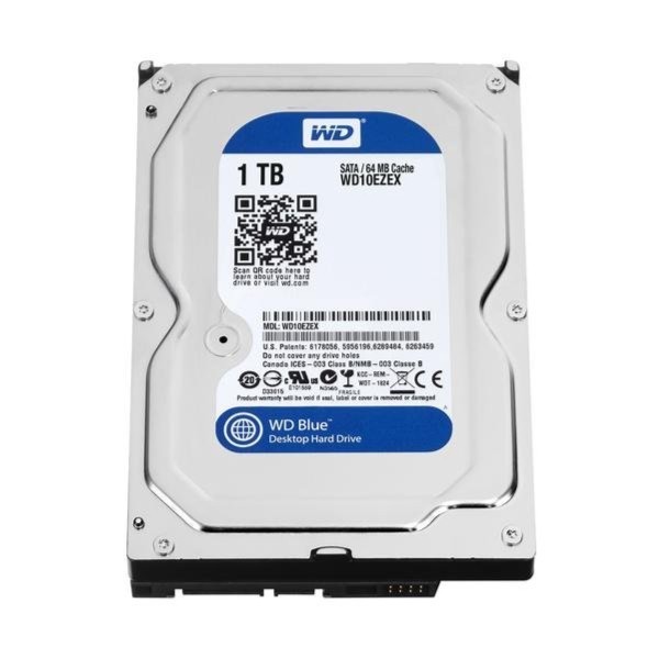 WD Blue 3.5" PC Desktop Hard Drive 1TB (WD10EZEX) 7200RPM