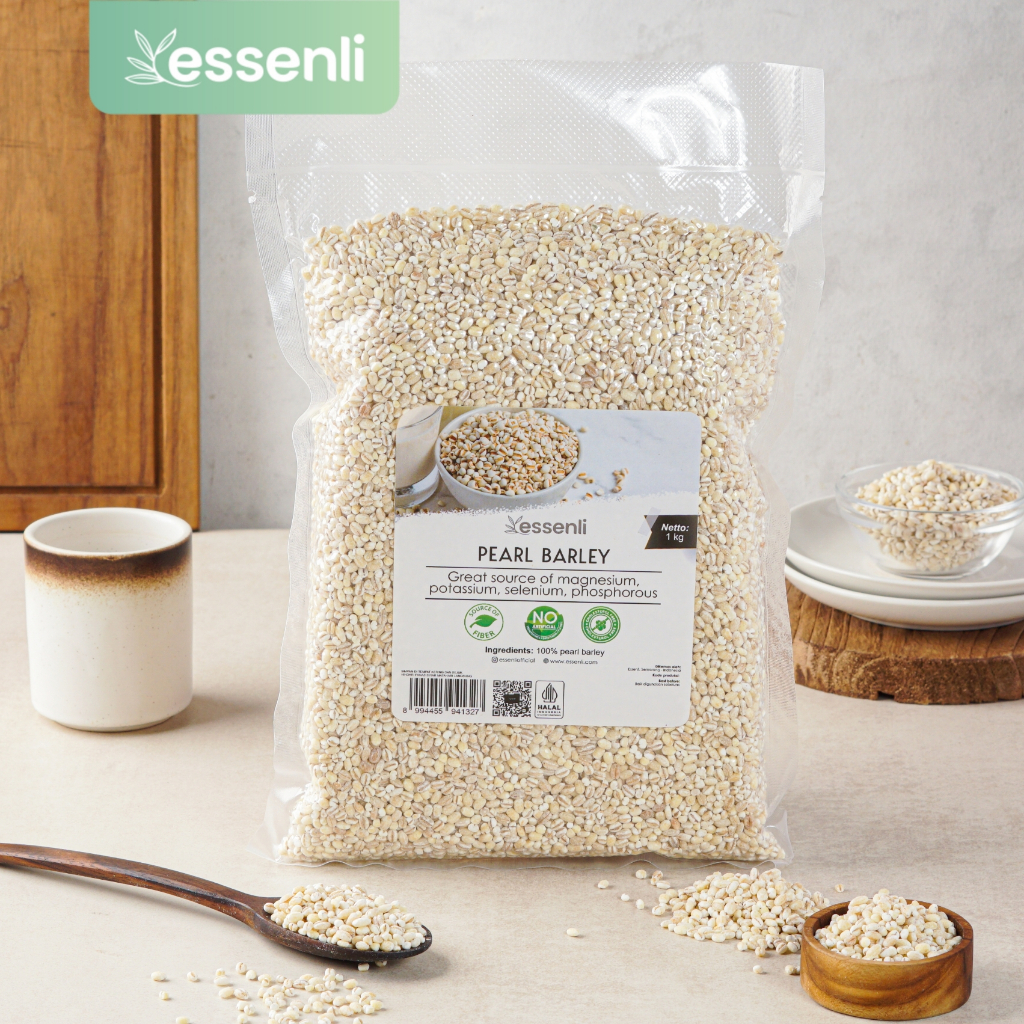 

ESSENLI Organic Pearl Barley 1Kg / Jali jali