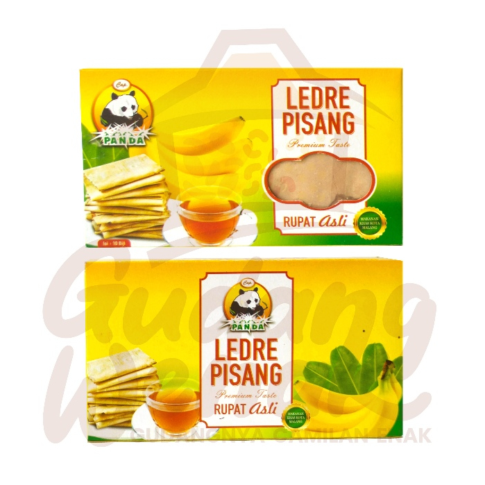 

Ledre Pisang Cap Panda / Banana Crakers / Ledre Pisang Premium Rupat Asli Camilan Cemilan