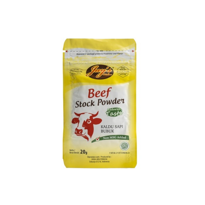

Jay's Beef Stock Powder Pouch - Kaldu Bubuk Sapi 20 GR | Grill Master
