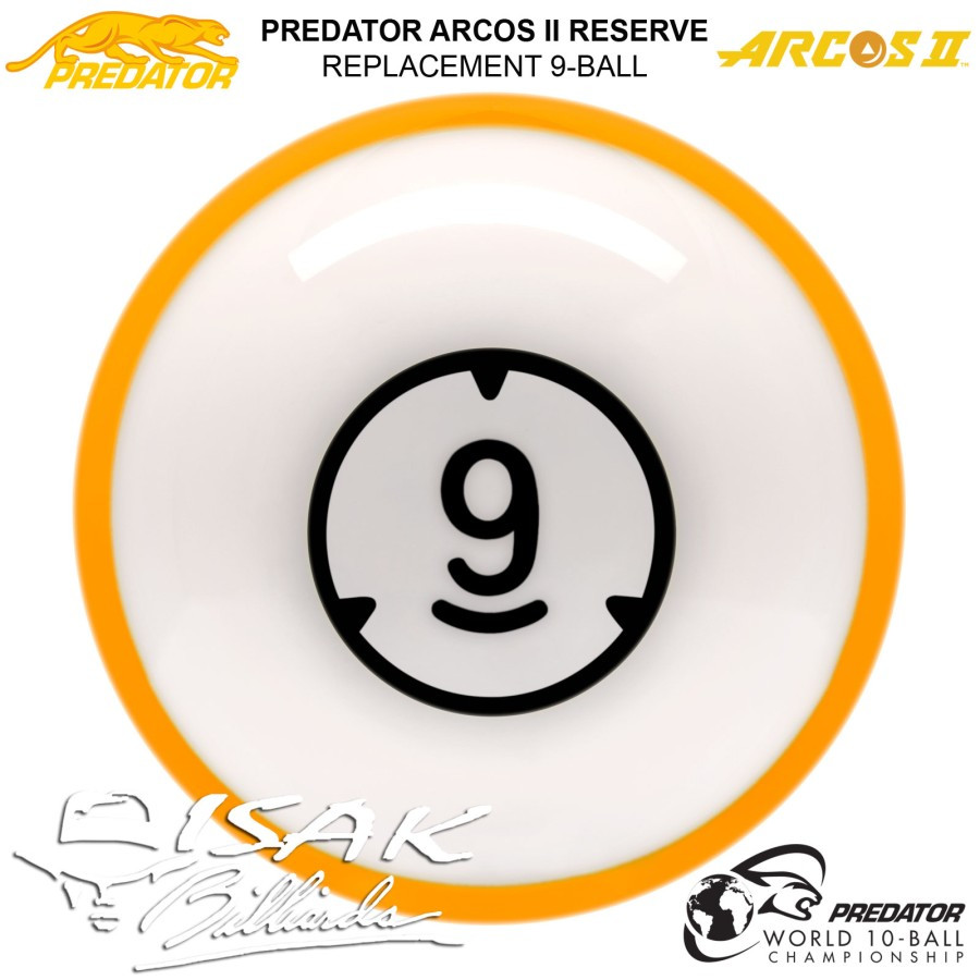 Predator Arcos II 9-Ball | Replacement Bola Eceran Billiard Pool Balls