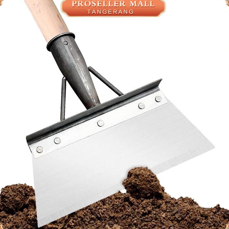 Sale Sekop Tanah Penyiangan Multifungsi Sekop Kotoran Sapi Baja Mangan Sekop Rata Sekop Pembersih Ko