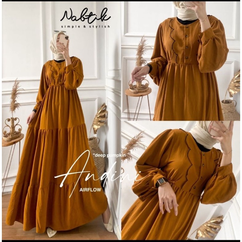 GAMIS MUSLIMAH ANDINI DRESS MAXY
