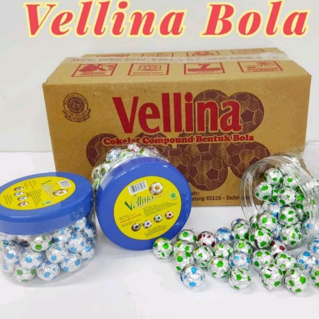 

COKLAT VELLINA BOLA ISI 60 PCS