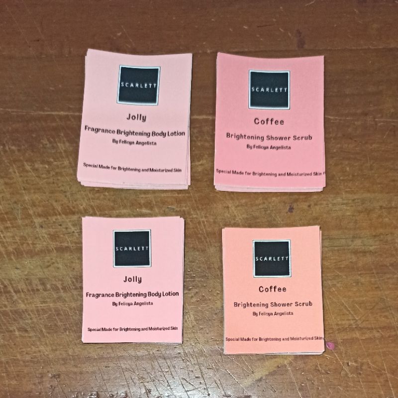 

3 STICKER SCA*LET UNTUK SHARED IN BOTTLE