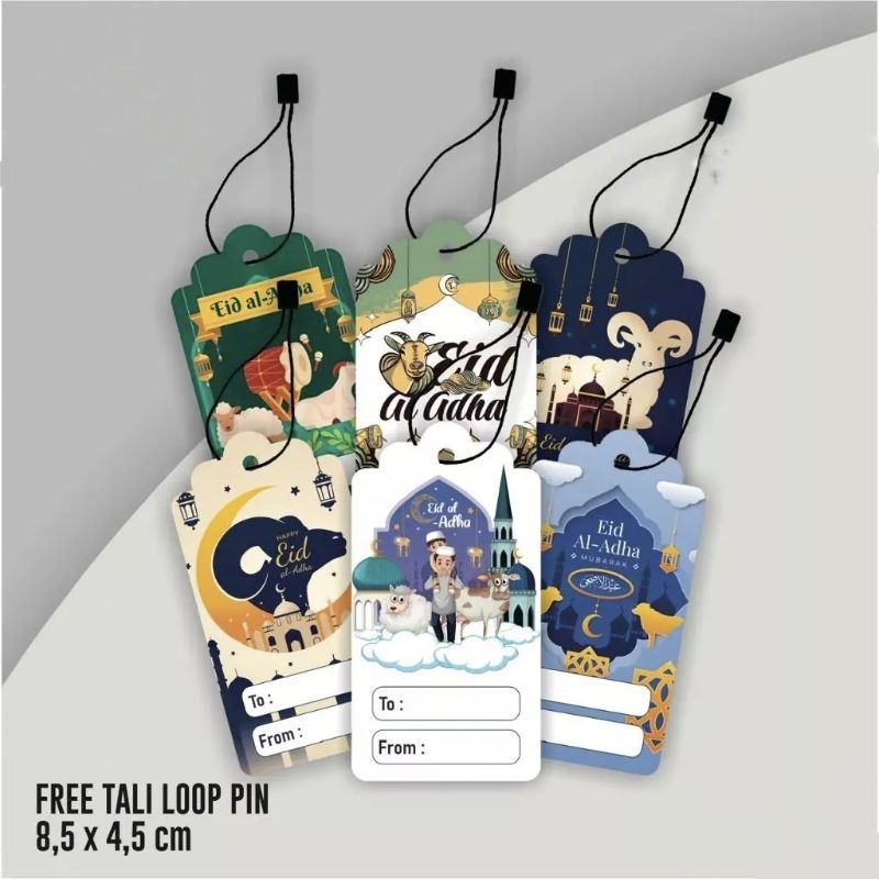 Hang Tag Idul Adha Kartu Ucapan Hari Raya Idul Adha Hangtag Idul Adha Hampers Lebaran  - Isi 10 pcs