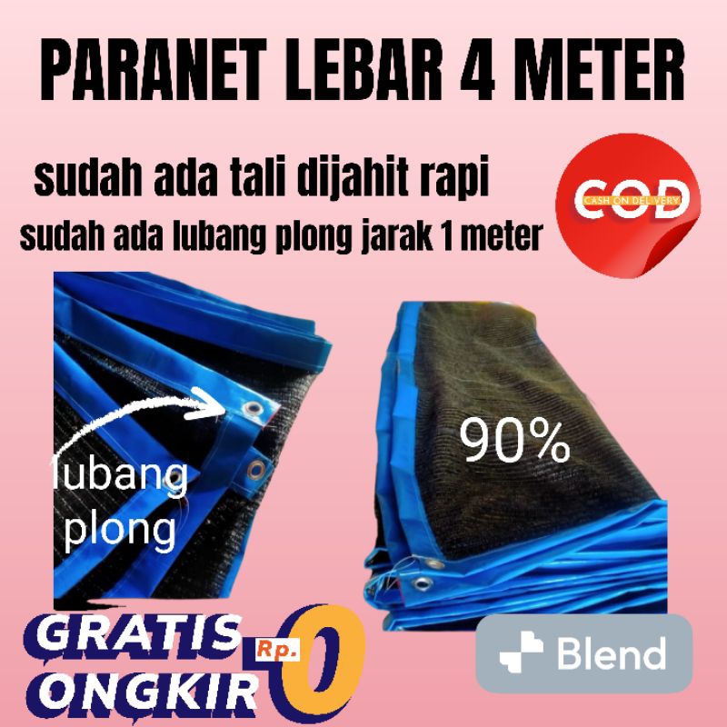 PARANET 90% LIST TERPAL LEBAR 4 METER