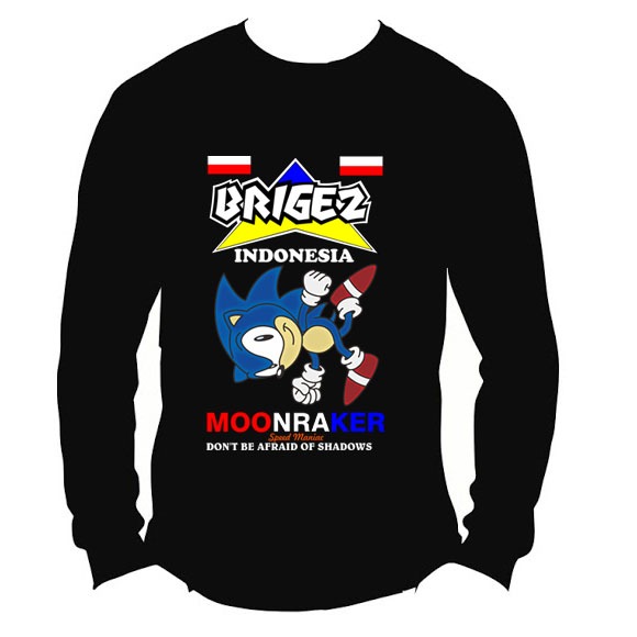 Kaos Brigez Moonraker Tshirt 100% Cotton | Shortsleeve & Longsleeve | Tangan Pendek & Tangan Panjang